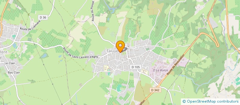 localisation de l'entreprise MONSIEUR MATHIEU DEXANDIER  TALUYERS