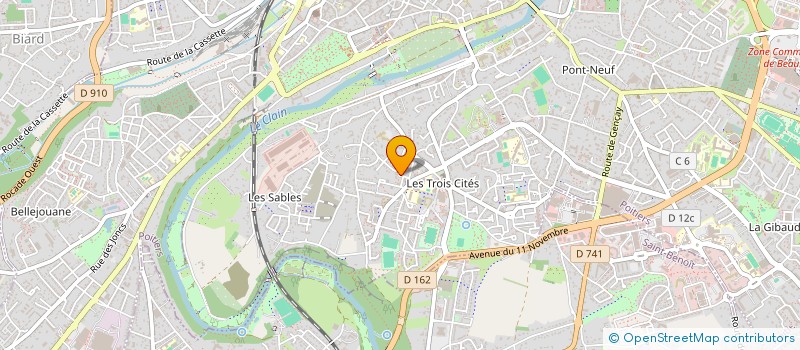 localisation de l'entreprise MONSIEUR MATHIEU DIALLO à POITIERS