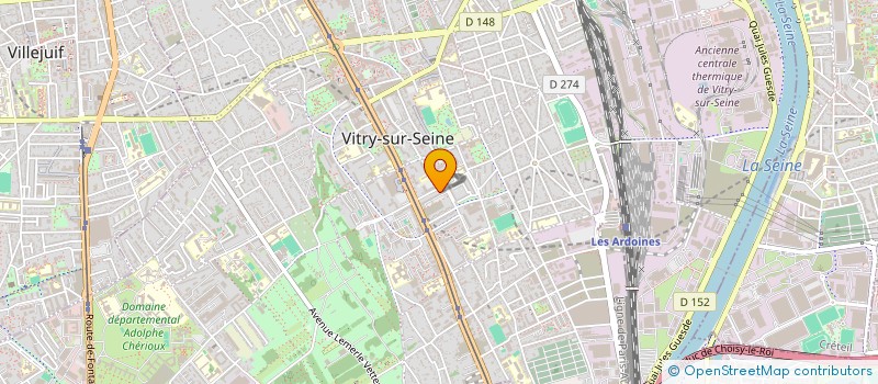 localisation de l'entreprise MONSIEUR MATHIEU DIDONNA  VITRY-SUR-SEINE