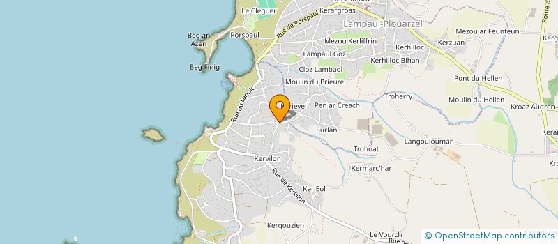 localisation de l'entreprise MONSIEUR MATHIEU DONVAL  PLOUARZEL