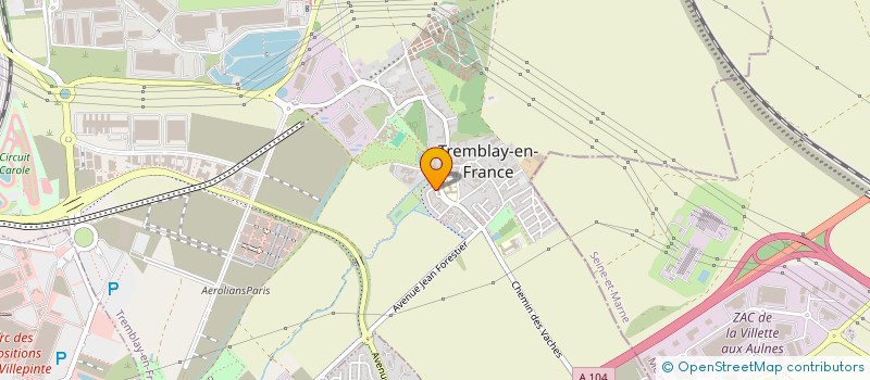 localisation de l'entreprise MONSIEUR MATHIEU DORLIN à TREMBLAY-EN-FRANCE