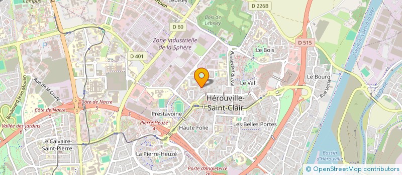 localisation de l'entreprise MONSIEUR MATHIEU DORMEVAL à HEROUVILLE-SAINT-CLAIR