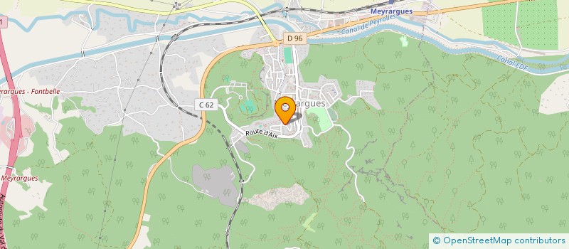 localisation de l'entreprise MONSIEUR MATHIEU DOSSETTO  MEYRARGUES