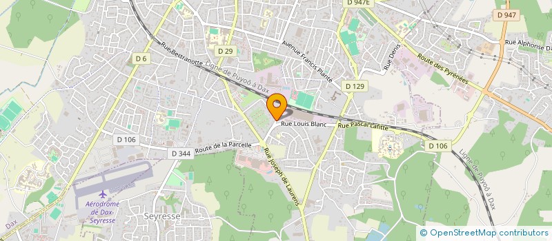 localisation de l'entreprise MONSIEUR MATHIEU DOURTHE  DAX
