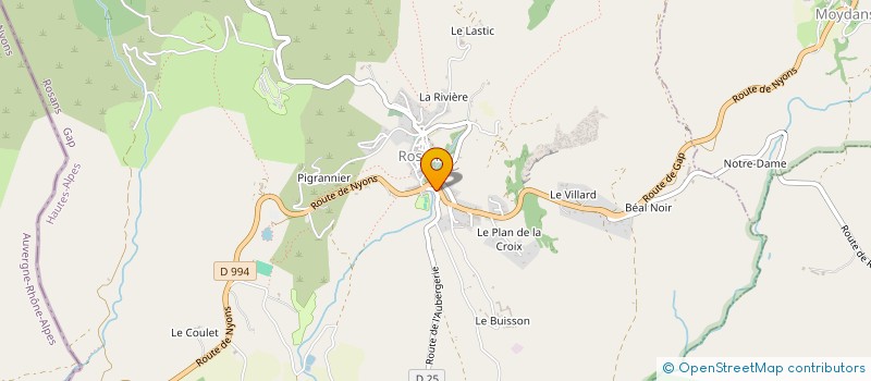 localisation de l'entreprise MONSIEUR MATHIEU DUBOIS  ROSANS