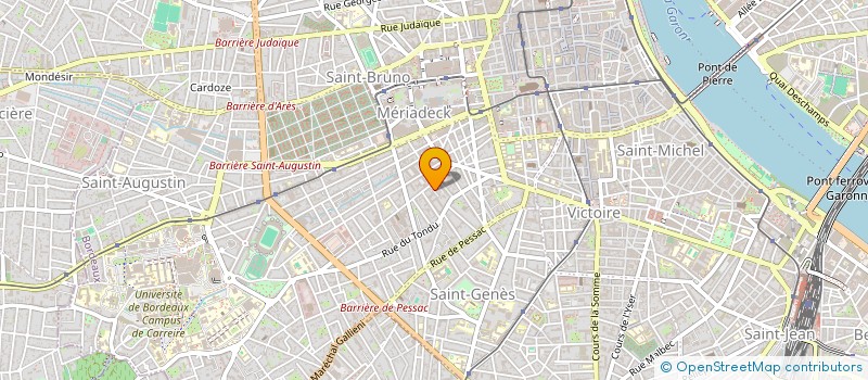 localisation de l'entreprise MONSIEUR MATHIEU DUBOIS  BORDEAUX