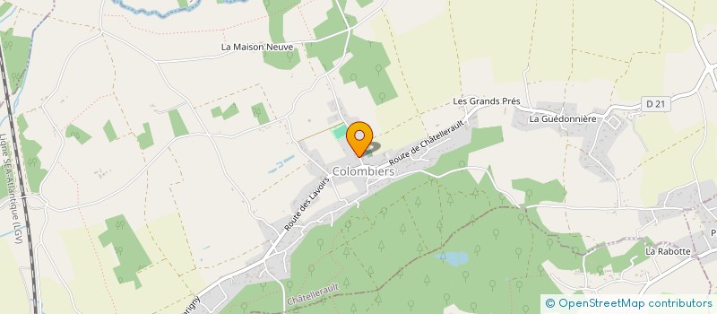 localisation de l'entreprise MONSIEUR MATHIEU DUBRAC  COLOMBIERS