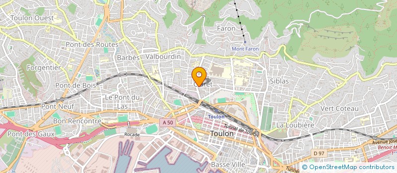 localisation de l'entreprise MONSIEUR MATHIEU DUBROEUCQ  TOULON