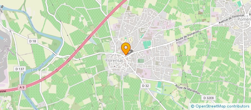 localisation de l'entreprise MONSIEUR MATHIEU DUCAMP  FLORENSAC