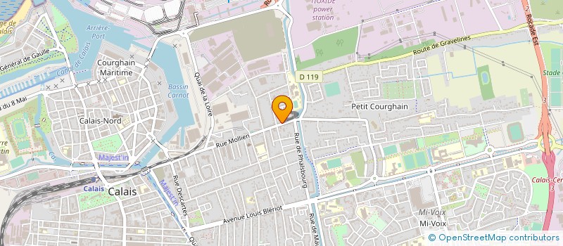 localisation de l'entreprise MONSIEUR MATHIEU DUCREUZET  CALAIS