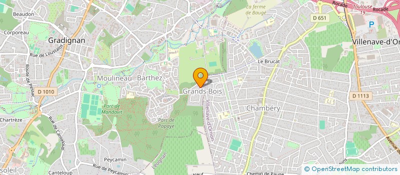localisation de l'entreprise MONSIEUR MATHIEU DUCROT à GRADIGNAN