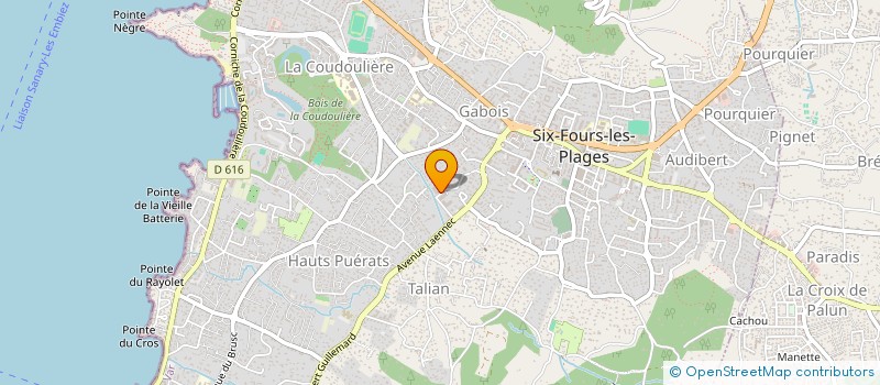localisation de l'entreprise MONSIEUR MATHIEU DUCRUET à SIX-FOURS-LES-PLAGES