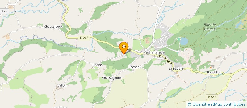 localisation de l'entreprise MONSIEUR MATHIEU DUFOSSE  PICHERANDE