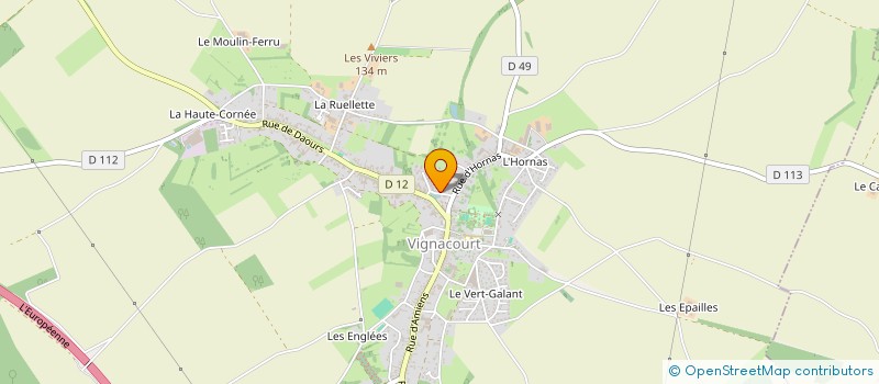 localisation de l'entreprise MONSIEUR MATHIEU DUFOSSE  VIGNACOURT