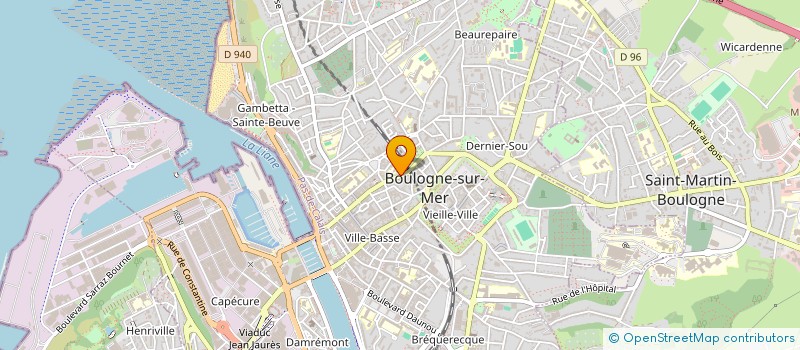 localisation de l'entreprise MONSIEUR MATHIEU DUFRESNE à BOULOGNE-SUR-MER