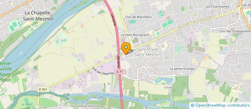localisation de l'entreprise MONSIEUR MATHIEU DUGUE à SAINT-PRYVE-SAINT-MESMIN