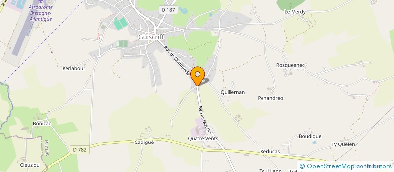 localisation de l'entreprise MONSIEUR MATHIEU DUGUET  GUINGAMP