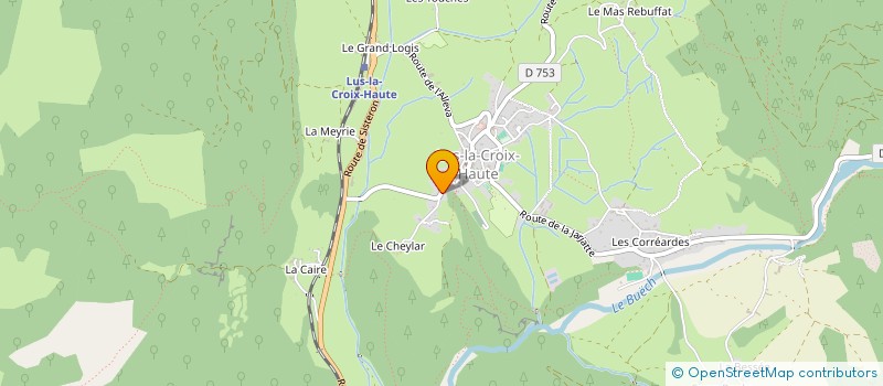 localisation de l'entreprise MONSIEUR MATHIEU DUMALIN  LUS-LA-CROIX-HAUTE