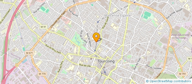 localisation de l'entreprise MONSIEUR MATHIEU DUMONT  TOURCOING