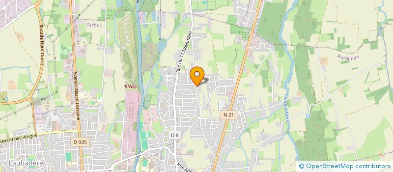 localisation de l'entreprise MONSIEUR MATHIEU DUPOUTS  AUREILHAN