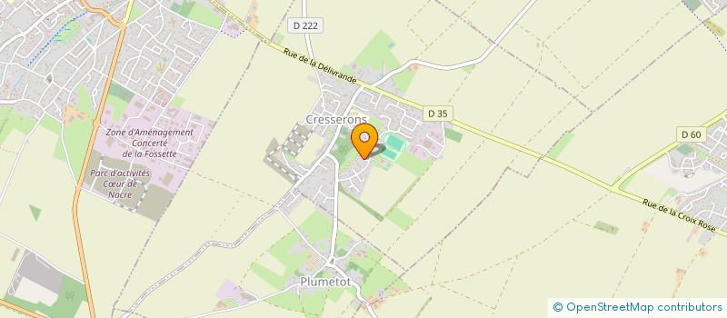 localisation de l'entreprise MONSIEUR MATHIEU DUPUIS  CRESSERONS