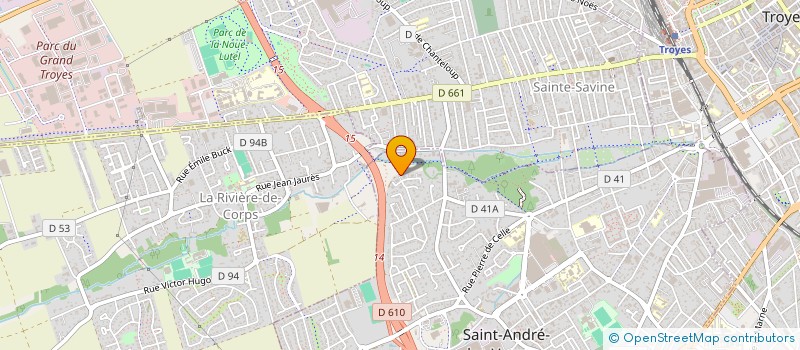 localisation de l'entreprise MONSIEUR MATHIEU DURAND  SAINT-ANDRE-LES-VERGERS