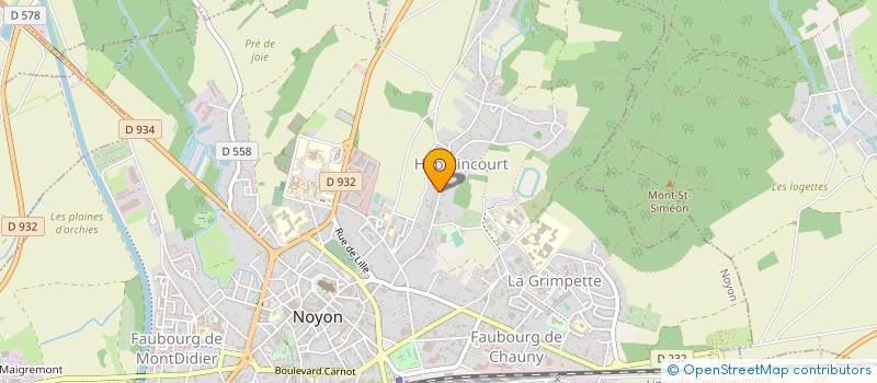 localisation de l'entreprise MONSIEUR MATHIEU DURVILLE à NOYON