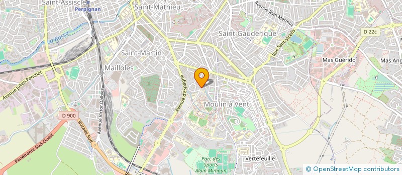 localisation de l'entreprise MONSIEUR MATHIEU ENGASSER  PERPIGNAN