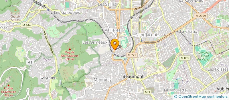 localisation de l'entreprise MONSIEUR MATHIEU ENOUS  CLERMONT-FERRAND