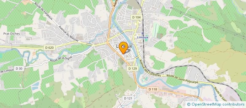 localisation de l'entreprise MONSIEUR MATHIEU ESPEROU  LIMOUX