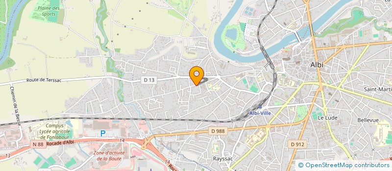 localisation de l'entreprise MONSIEUR MATHIEU FABRE à ALBI