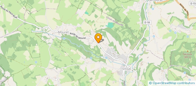 localisation de l'entreprise MONSIEUR MATHIEU FAGES  LISSAC-ET-MOURET