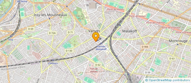 localisation de l'entreprise MONSIEUR MATHIEU FAGET à VANVES