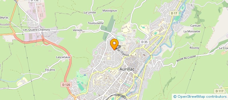 localisation de l'entreprise MONSIEUR MATHIEU FAGIS à AURILLAC