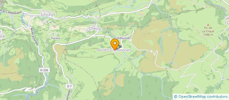 localisation de l'entreprise MONSIEUR MATHIEU FALCO  OURDIS-COTDOUSSAN