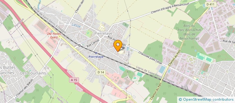 localisation de l'entreprise MONSIEUR MATHIEU FARIA  PIERRELAYE