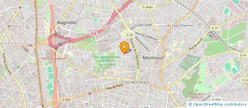 localisation de l'entreprise MONSIEUR MATHIEU FARNARIER à MONTREUIL