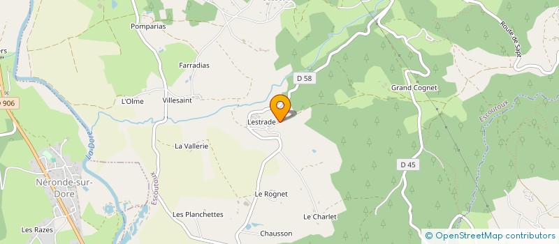 localisation de l'entreprise MONSIEUR MATHIEU FASQUELLE  ESCOUTOUX