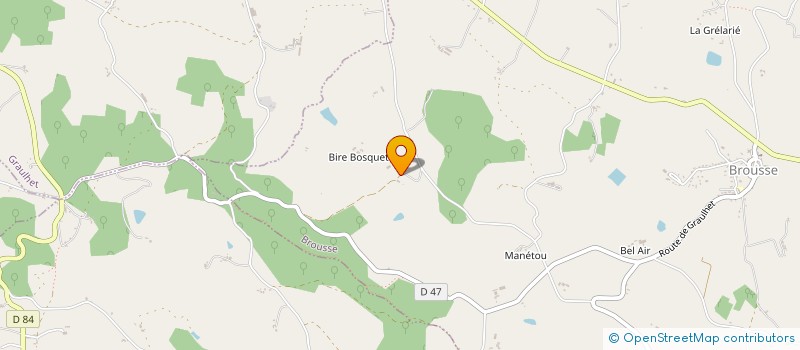 localisation de l'entreprise MONSIEUR MATHIEU FAU  BROUSSE