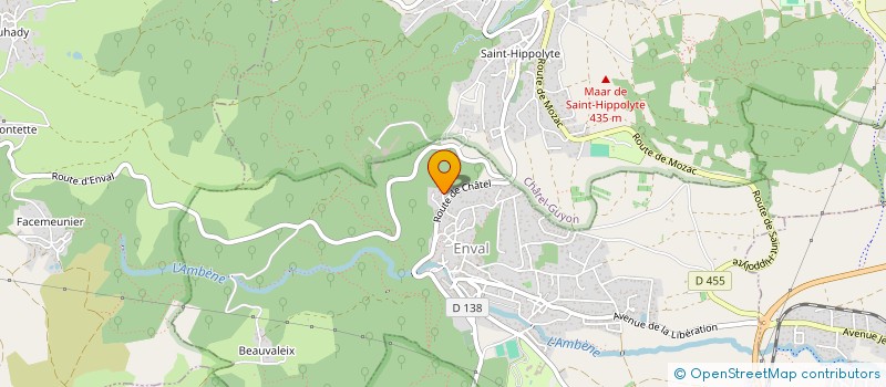 localisation de l'entreprise MONSIEUR MATHIEU FAURE  ENVAL