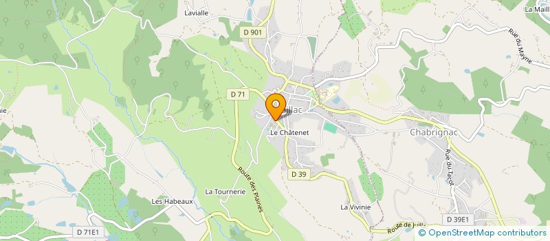 localisation de l'entreprise MONSIEUR MATHIEU FAUREL  JUILLAC