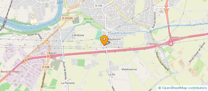 localisation de l'entreprise MONSIEUR MATHIEU FAVRAIS  BOURG-DE-PEAGE