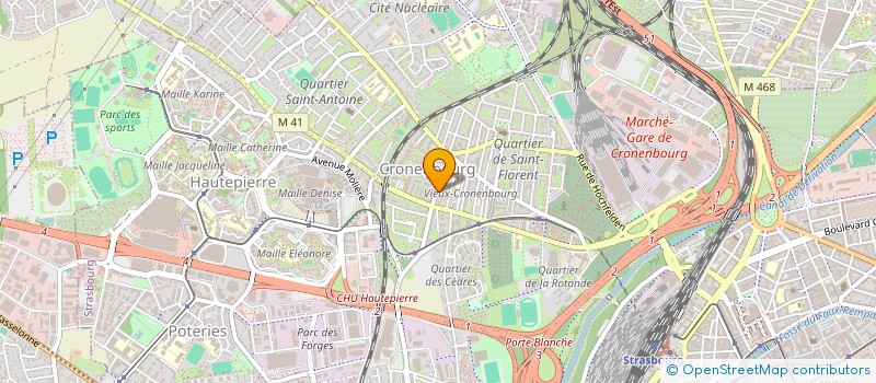 localisation de l'entreprise MONSIEUR MATHIEU FEIDT à STRASBOURG