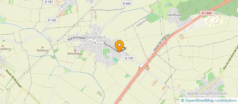 localisation de l'entreprise MONSIEUR MATHIEU FERBACH  BATZENDORF