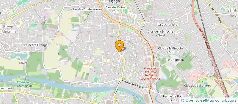 localisation de l'entreprise MONSIEUR MATHIEU FERE  OLIVET