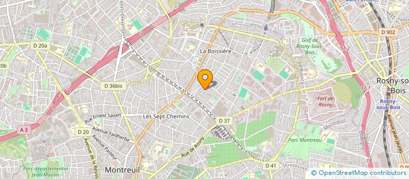 localisation de l'entreprise MONSIEUR MATHIEU FERET à MONTREUIL
