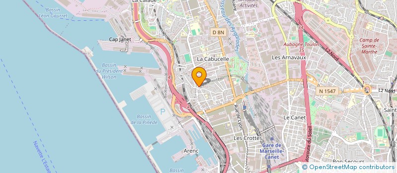 localisation de l'entreprise MONSIEUR MATHIEU FERNANDEZ à MARSEILLE