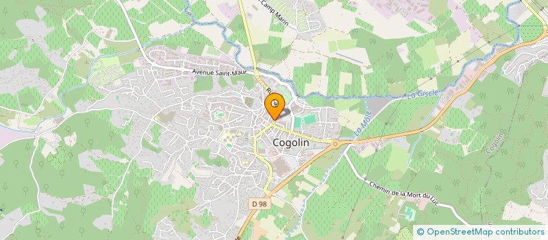 localisation de l'entreprise MONSIEUR MATHIEU FERREIRA à COGOLIN