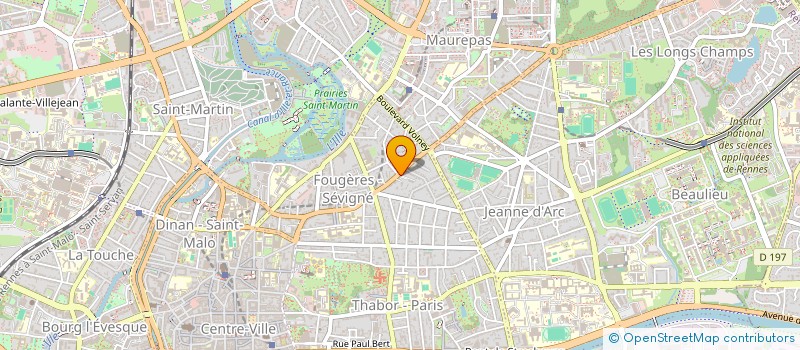 localisation de l'entreprise MONSIEUR MATHIEU FILLION  RENNES