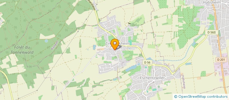 localisation de l'entreprise MONSIEUR MATHIEU FISCHER  ZIMMERSHEIM